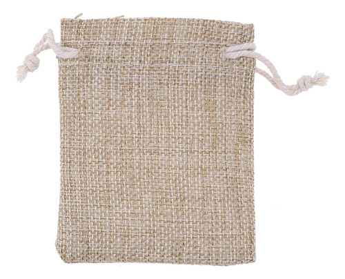 Bolsa De Tela De Yute Con Cordón De Tamaño Pequeño, 30 Unida