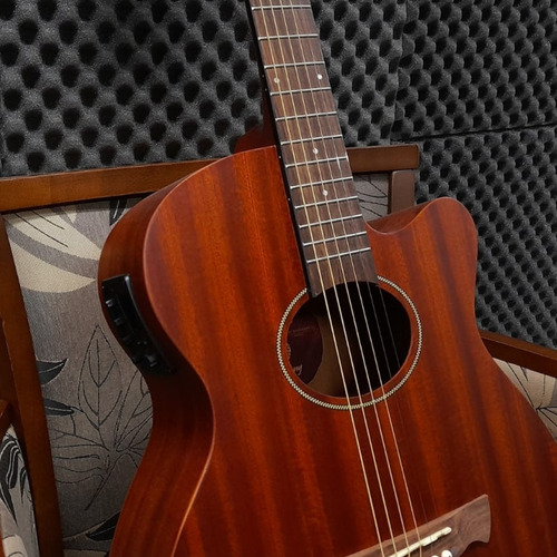 Imagem 4 de 8 de Violão Tagima Dallas Mahogany Aço Elétricoacústico Minijumbo