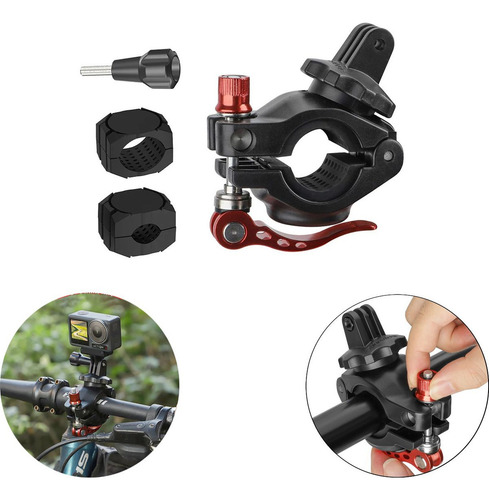 Soporte de manillar de bicicleta para cámaras Gopro y similares