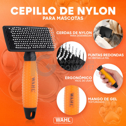 Cepillo Para Perros Y Gatos Wahl® Tipo Rastrillo De Mascotas