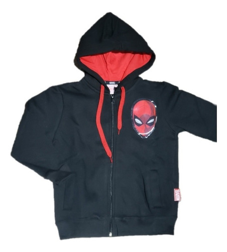 Campera Spiderman C/ Capucha Niños Original Marvel 80132 Mg