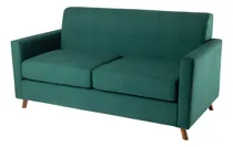 Comprar Sofa Cubix Dos Cuerpo Patas De Madera Pana Premium Living