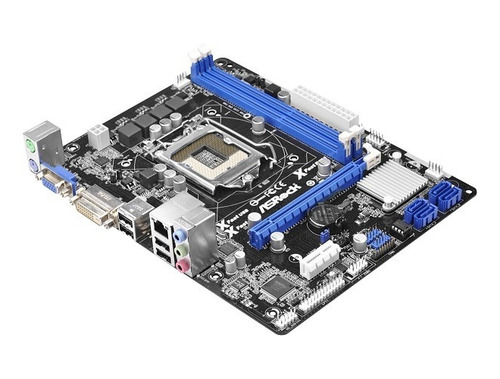 Placa Mãe H61 Asrock H61m-dgs Ddr3 Lga1155 Oem Cor Marrom