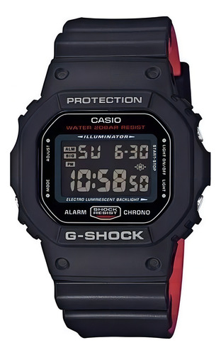 Reloj Casio G Shock Dw 5600hr 1dr Negro De Hombre Color del bisel Color del bisel Color del fondo Color del fondo