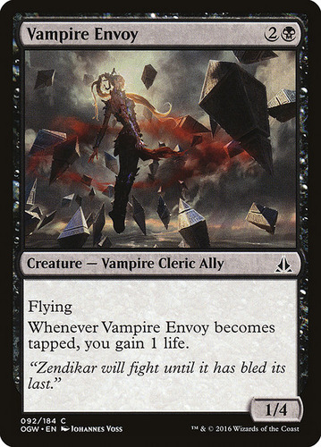 Carta Magic Vampire Envoy X 4 Unidades Playset Mtg