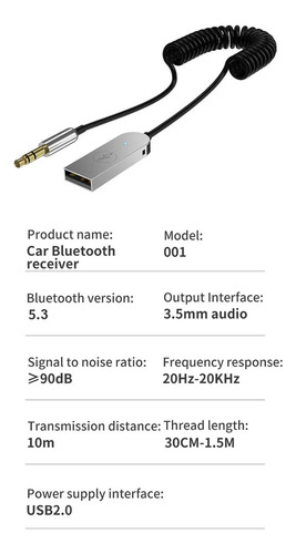 Receptor Bluetooth Para Llamadas Manos Libres En El Coche Co