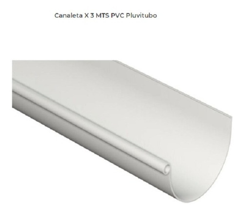 Canaleta Pvc Techo De 6 Metros. ( Benavidez )