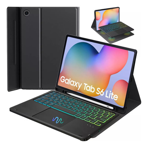 Funda + Teclado Con Iluminación Táctil + Ratón Galaxy Tab