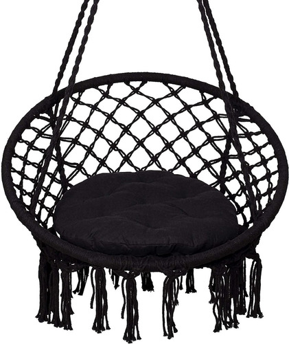 Imagen 4 de 10 de Hamaca Sillon Columpio Macrame Colgante Interior Exterior
