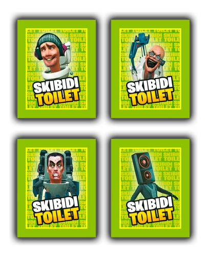 Figuritas Skibidi Toilet - Pack X 80 Sobres - Original