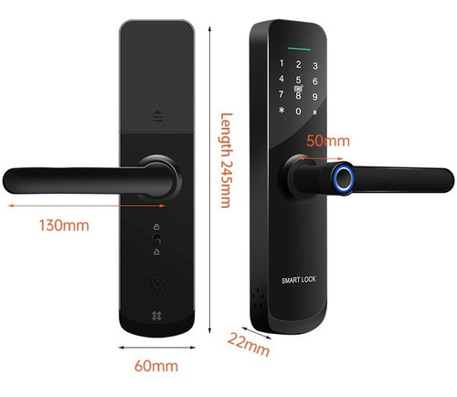 Fechadura Biométrica Beluni Nero Bluetooth + Gateway G2