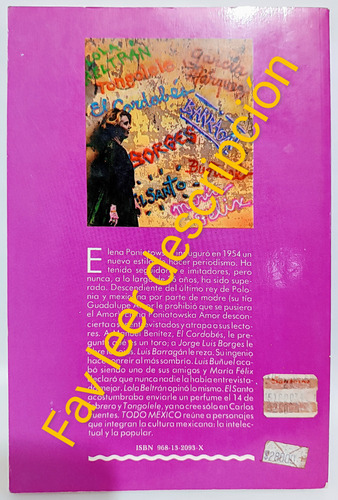 Libro Todo México 1 Elena Poniatowska