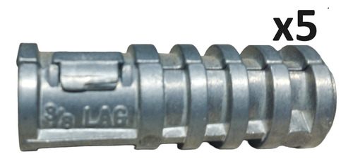 X5 Anclaje Ramplug Metálico 3/8 Drill 5/8 Expansivo Corto