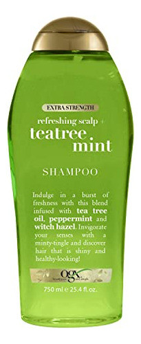 Shampoo Ogx Scalp Refrescante Extra Strength Teatree Mint