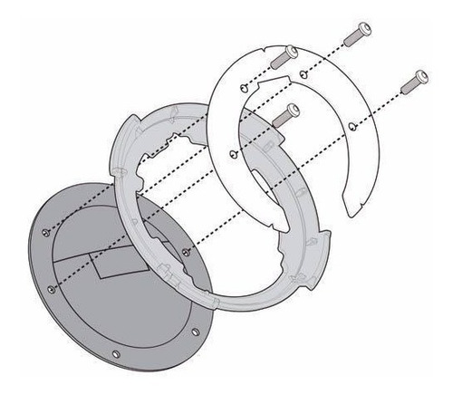 Adaptador P/bolso Tanklock Givi Kawasaki Z650 Bf28 Bamp