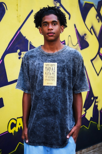 Imagem 2 de 3 de Camiseta T-shirt Estonada Tamu Junto Unissex Zero Lifestyle
