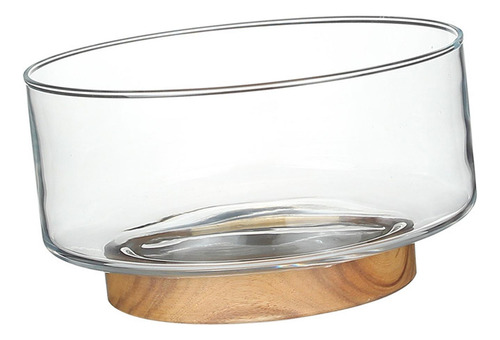 Bandeja Nórdica Para Servir Con Pedestal De Madera, S