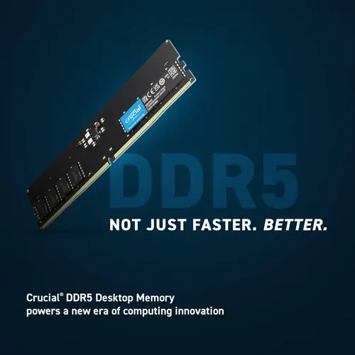 Kit Crucial Ram De 32 Gb (2x16 Gb) Ddr5 5600 Mt/s (ou 5200 M