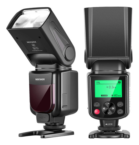 Neewer 750ii Ttl Flash Speedlite Con Pantalla Lcd Para Nikon