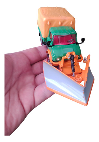 Camión Mercedes Benz Unimog Con Quitanieves Corgi Toy 1:43 Verde (Usado)
