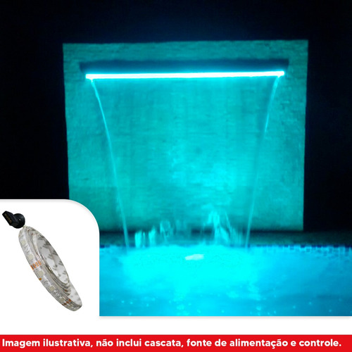 Fita Led 100 Cm Rgb Para Reposição De Cascata De Piscina