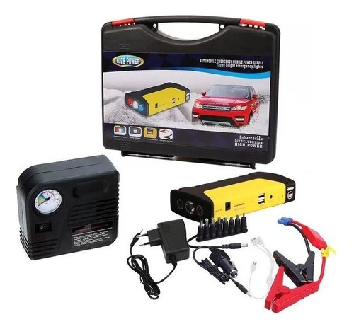 Arrancador De Auto + Compresor 12v - Powerbank