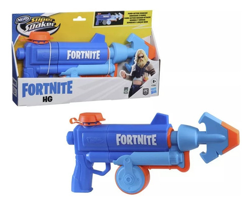 Lanzador De Agua Nerf Super Soaker Fortnite Hg Edad 8+