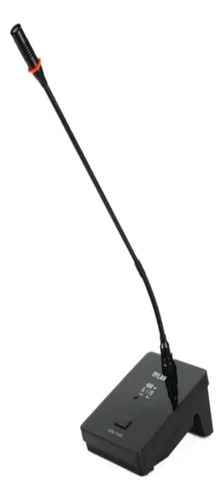 Microfone Sem Fio De Mesa Gooseneck Uhf Udx-33 Dylan Duplo Cor Preto