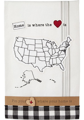 Toalla Personalizable, Home Is Where The Heart Is, Blan...