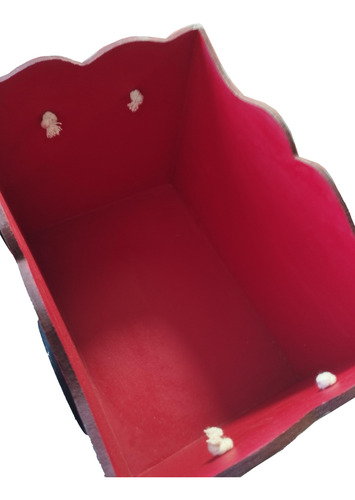 Caja Infantil Para Bebé, Niño O Niña Rojo Craquelado
