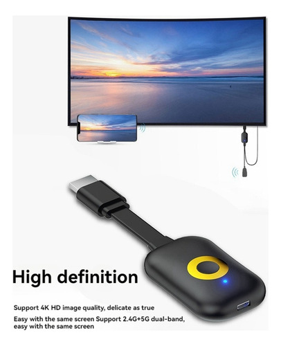 Proyector De Pantalla Inalámbrico 4k, Receptor De Vídeo, Scr