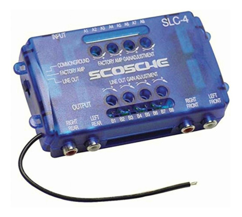 Scosche Slc4 Convertidor De Línea De Audio De 4 Canales,