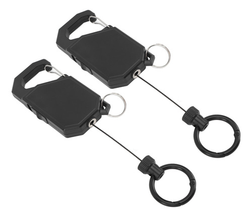 Llavero Retráctil Resistente, 2 Piezas, Llavero Exterior Par