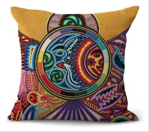 Juego De 4 Funda Para Cojines Decorativos Sala Sofá 45x45cm Arte Cojin