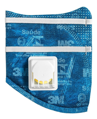Imagem 3 de 6 de 50 Máscara Azul 3m 9822 Pff2 Com Válvula N95- C/ Nota Fiscal
