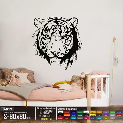Pegatina de pared de tigre 3D con ventana rota, decoración de pared de  tigre 3D, para el hogar, sala de estar, dormitorio, oficina, pasillo