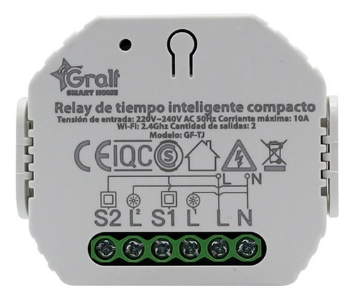 Relay Timer Inteligente Compacto Wifi Smart Life - 2 Salidas