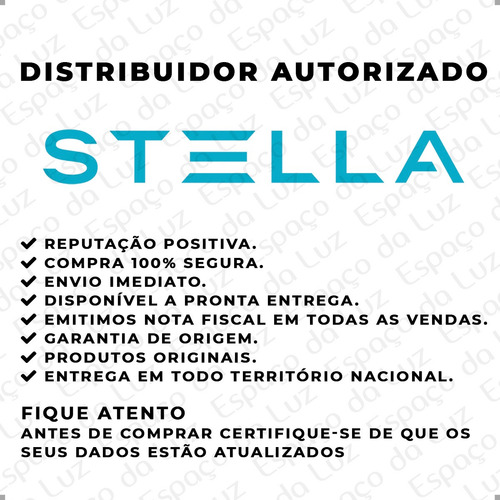 Kit 12x Arandela Reflex Stella 42cm 12w 3000k Sth9740pto/30