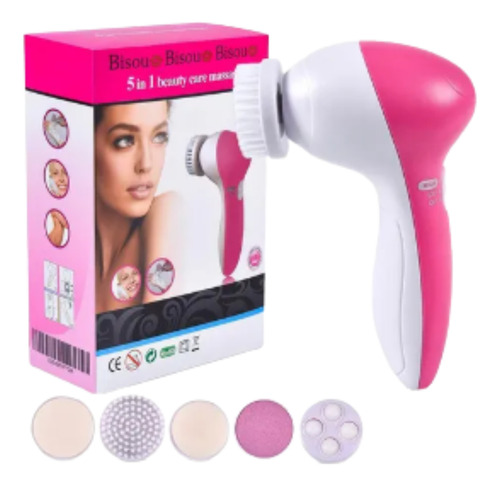 Cepillo Facial Limpieza Profunda 5 En1 Masajeador Exfoliante Mixto
