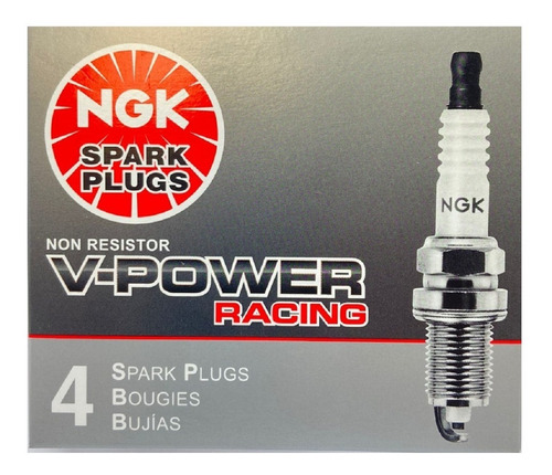 Jogo C/4 Velas De Ignição Ngk V-power Racing Grau 9