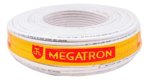 Cabo Megatron Coaxial 85% Malha Rf-cftv Para Câmera De Segur