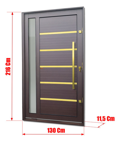 Porta Pivot.miraggio C/pux.dir.elite Acr Gold 216x130 Brimak
