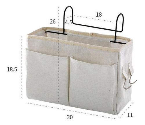 Bolsa De Almacenamiento Para Colgar Junto A La Cama, Piña