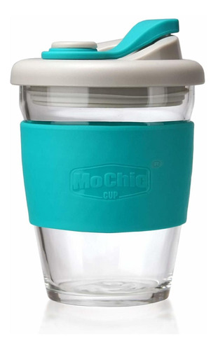 Mochic Cup Taza Viaje Vidrio Tapa Reutilizable Apta Para Bpa