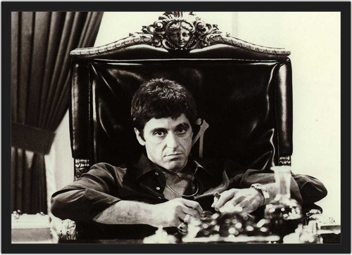 Quadro Sala Tony Montana Scarface Filmes Gansgster Mafia G