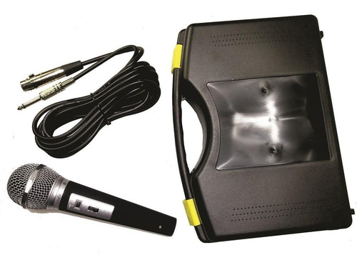 Romms Mc-213 Microfono Unidireccional Control Volumen Color Negro