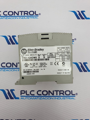 Allen Bradley 1762-iq8ow6 Módulo I/o Micrologix