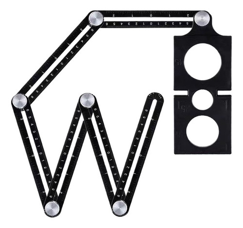 Regla Hexagonal Multiángulo De Aleación De Aluminio