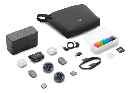 Dji Mic Mini 2 (2 Tx + 1 Rx + estojo de carregamento) preto