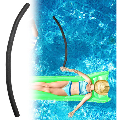 Fideos De La Piscina, Espuma Hueca De La Piscina De Negro